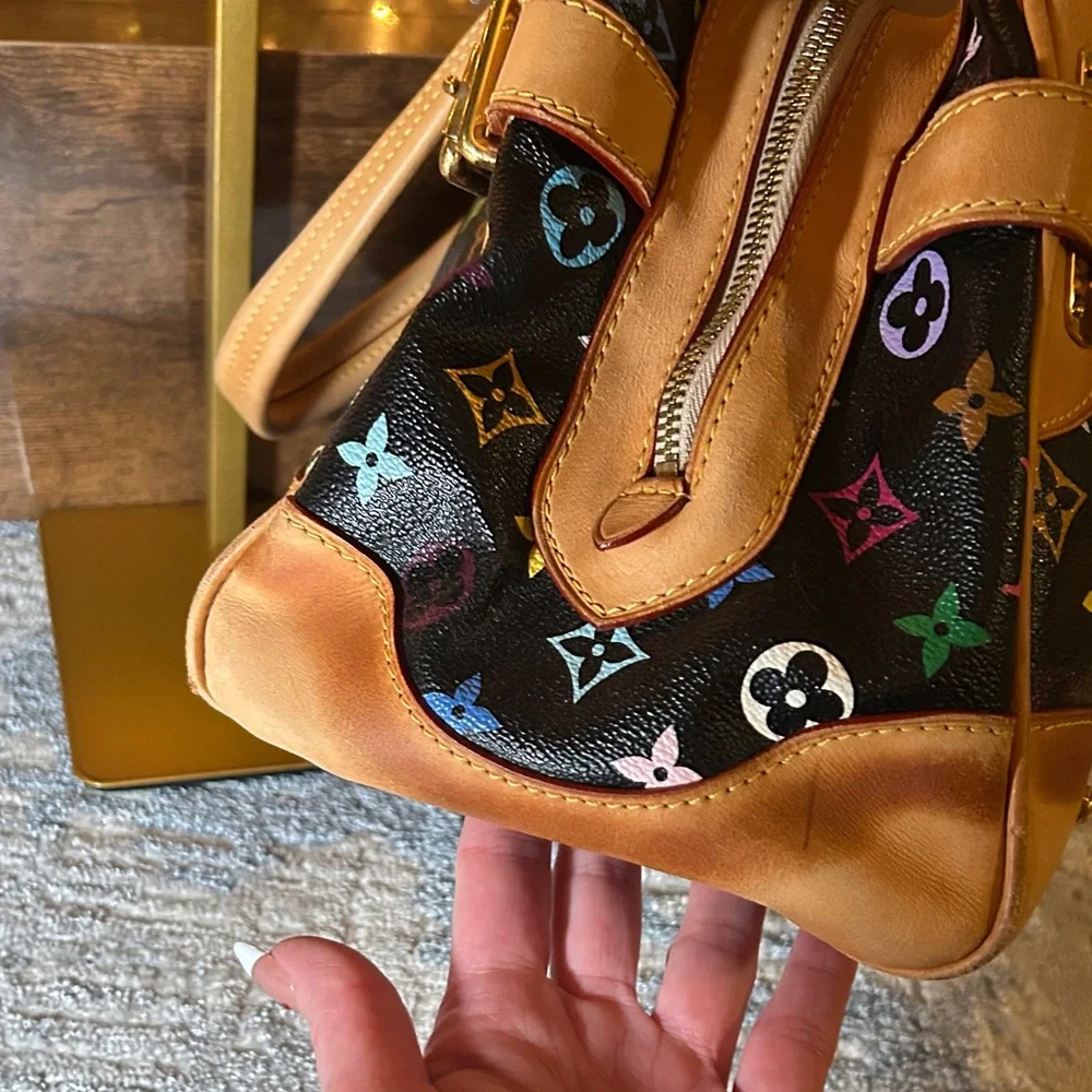 314. Louis Vuitton Claudia in Black Murakami w/coa